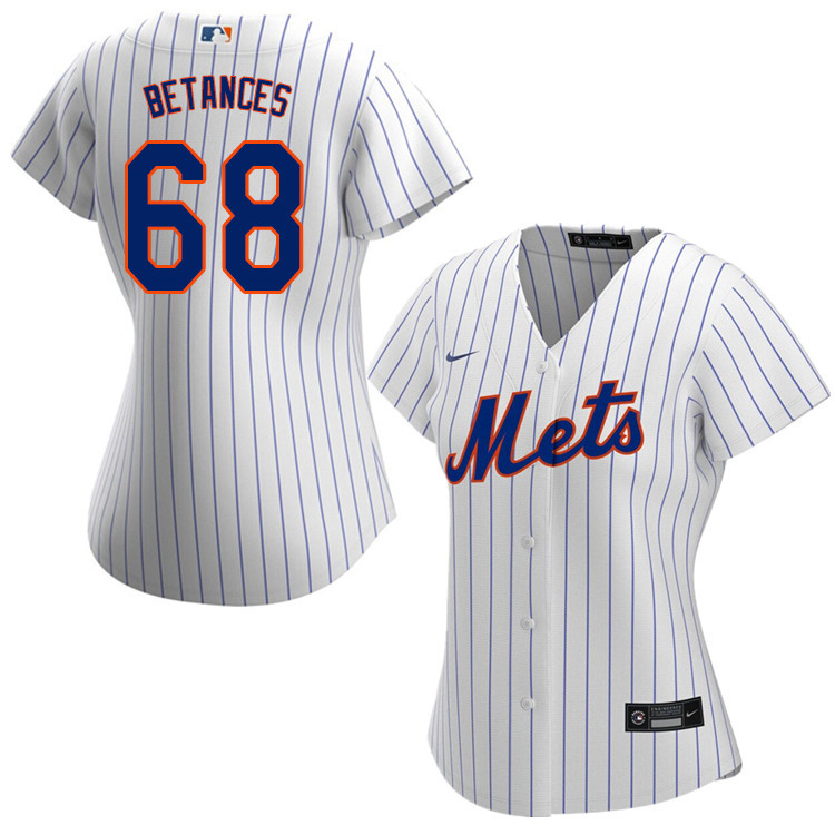 Nike Women #68 Dellin Betances New York Mets Baseball Jerseys Sale-White